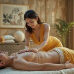 Thai Massage Vienna, VA therapist providing relaxing bodywork therapy in a calming spa environment for stress relief and wellness