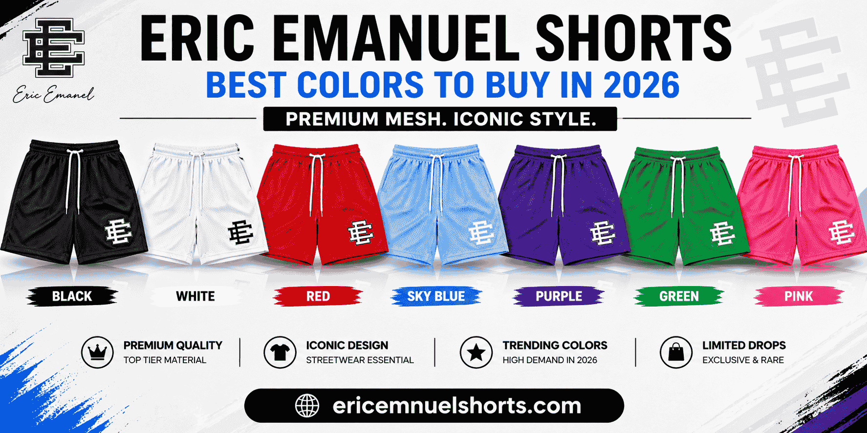 Eric Emanuel Signature Basketball Shorts Collection
