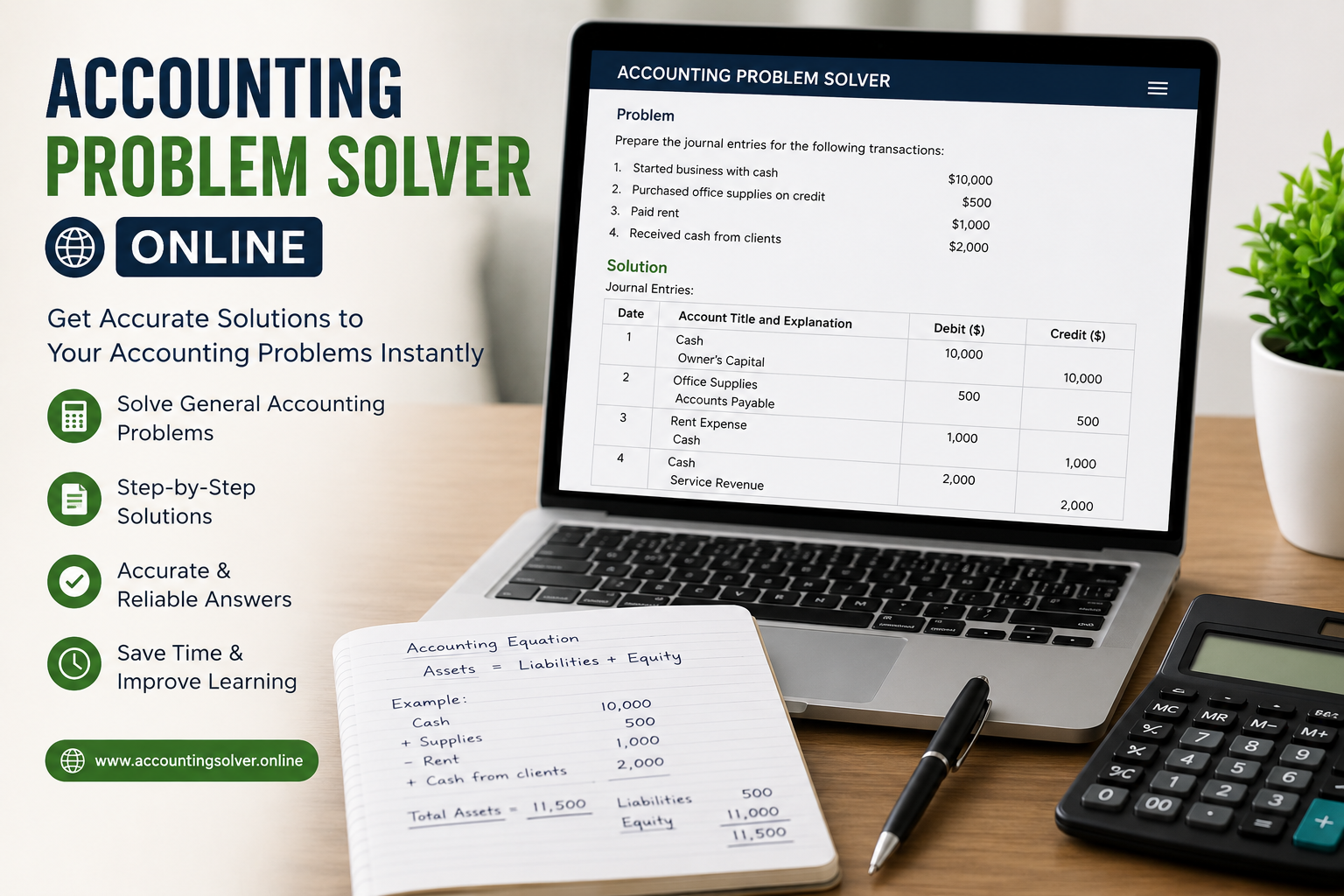 Accounting Problem Solver Online