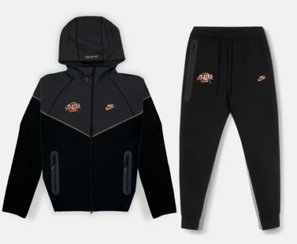 Black-Red-Central-Cee-Syna-World-X-Nike-Tech-Fleece-Tracksuit-Syna-World