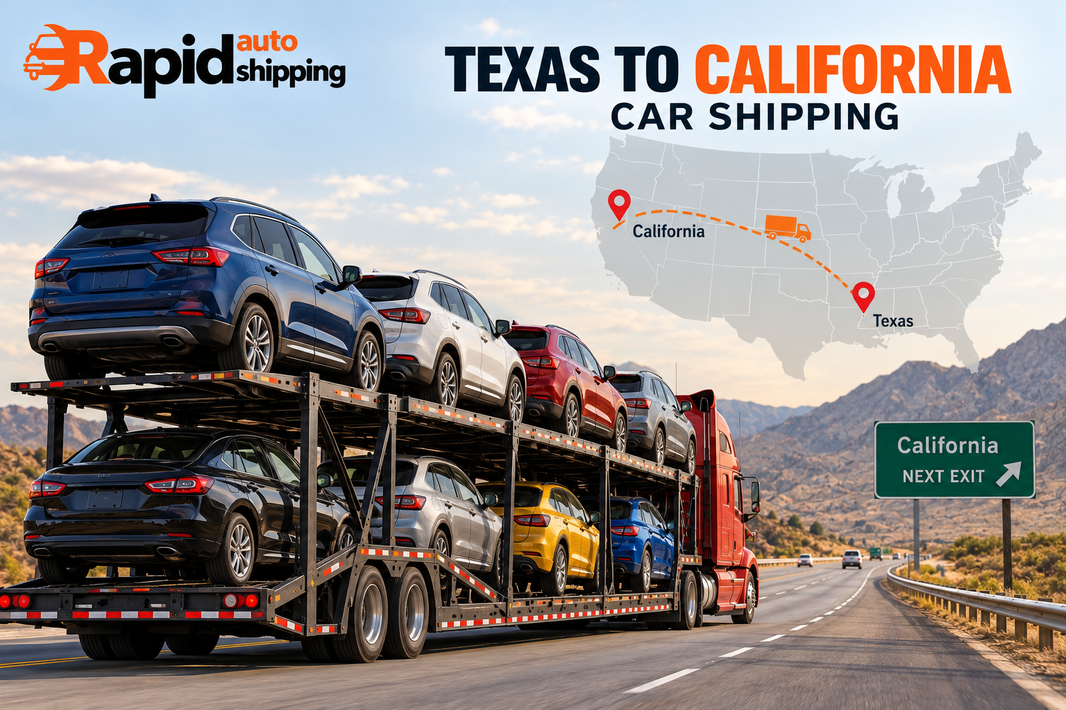 texas to california car shipping