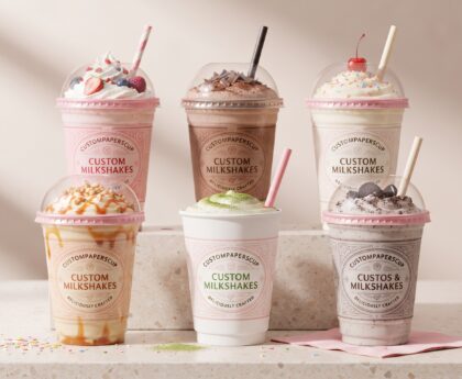 Custom Milkshake Cups