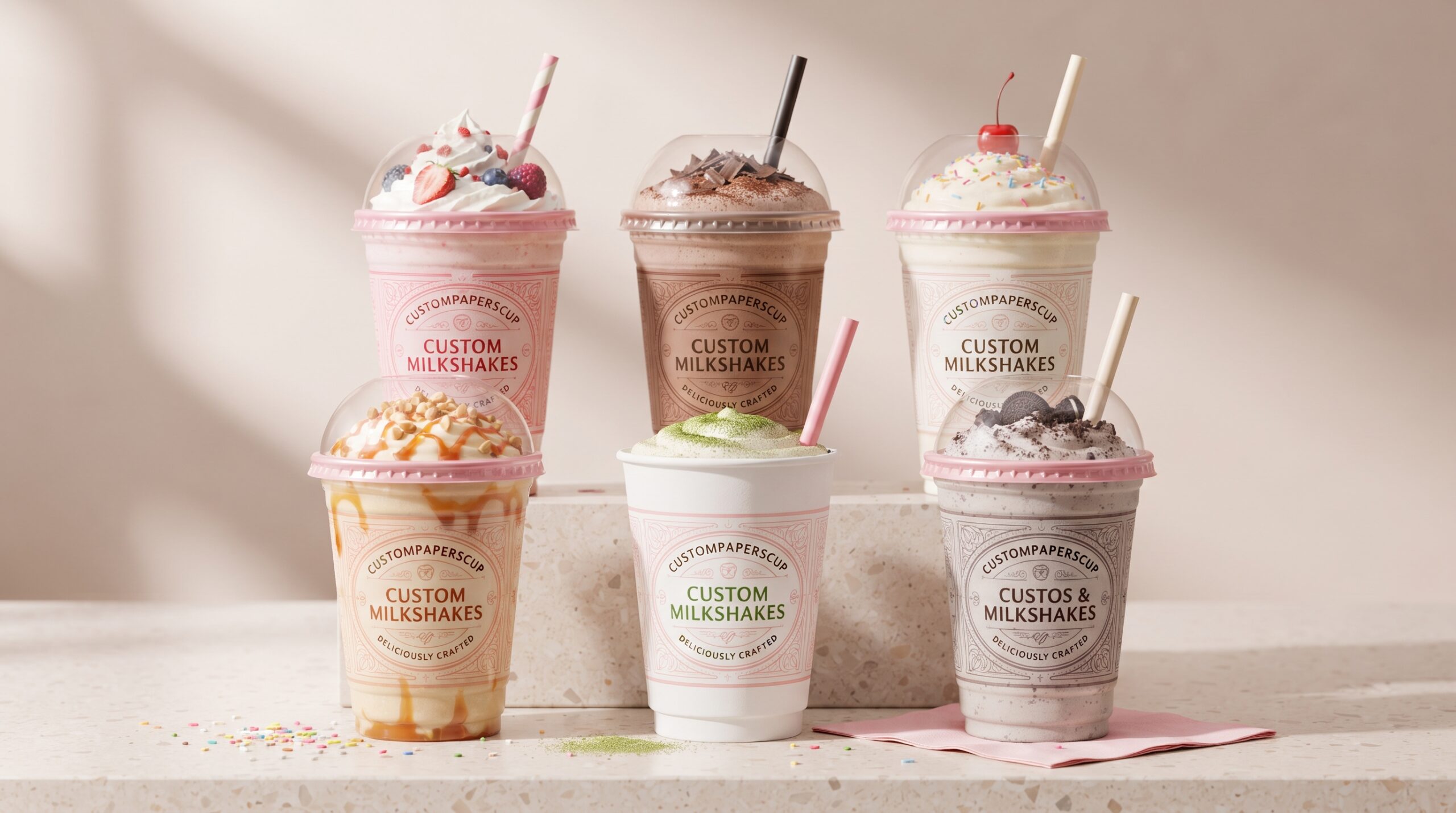 Custom Milkshake Cups