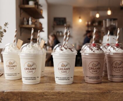 Custom Milkshake Cups