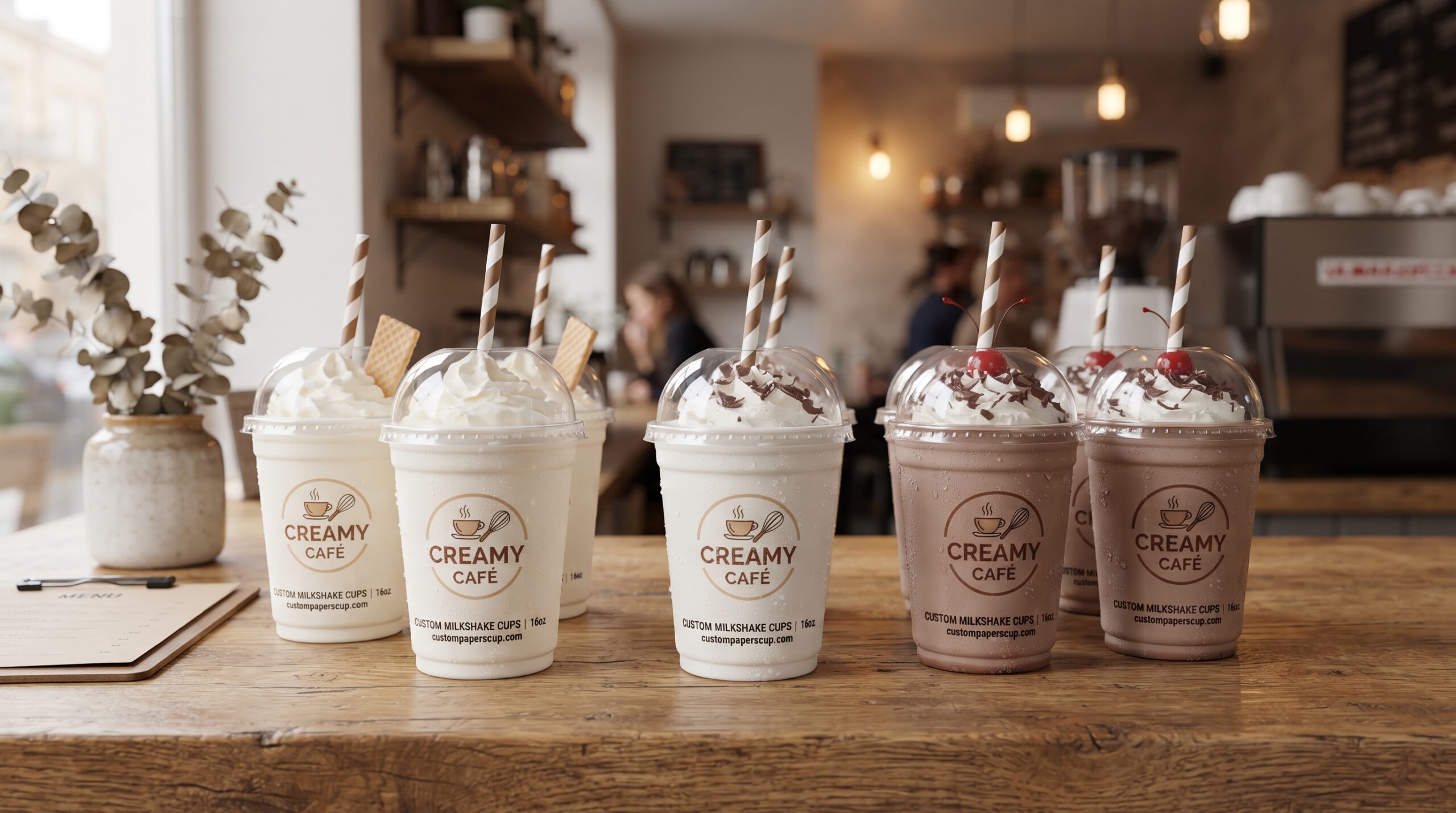 Custom Milkshake Cups