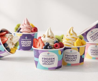Custom Frozen Yogurt Cups