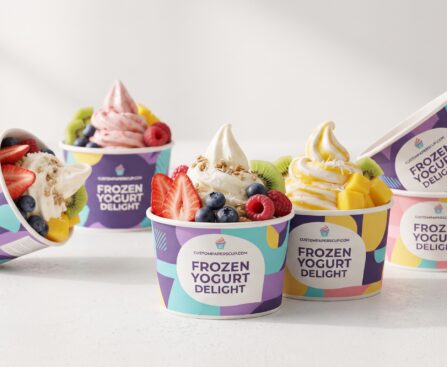 Custom Frozen Yogurt Cups
